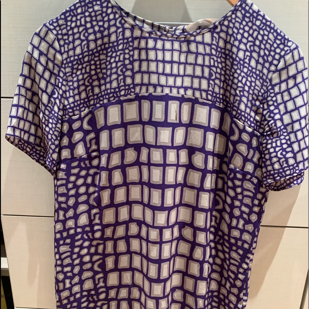 Patterned blouse top